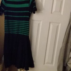 Women's Pre Owned Lauren Ralph Lauren Green Blue Size Medium Dress.